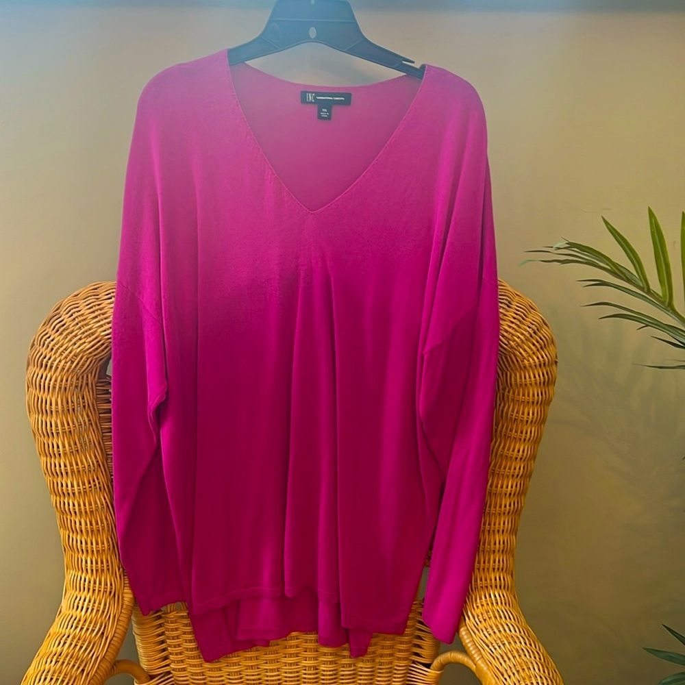Inc fuchsia, very lightweight sweater very soft